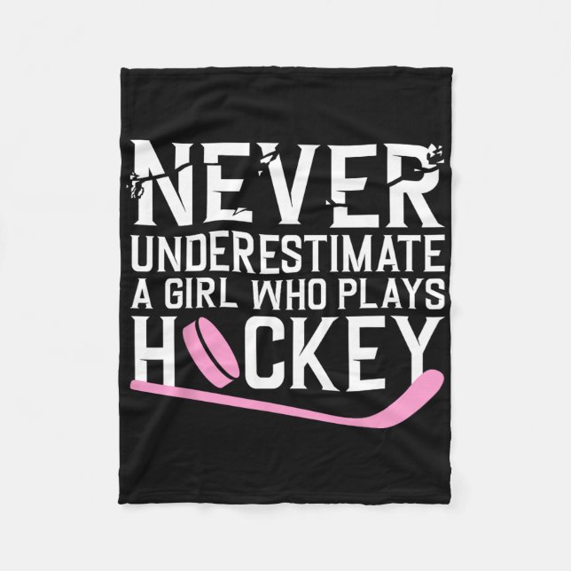 Manta Polar Funny Hockey For Women Girls Ice Hockey Player Hoc (Anverso)
