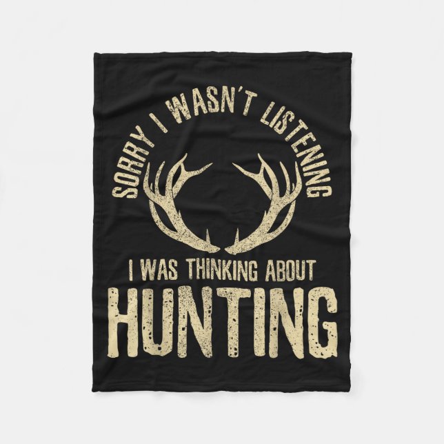 Manta Polar Funny Hunting Quote Saying Deer Venison Elk Hunter (Anverso)