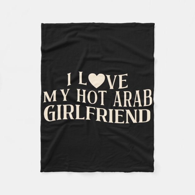 Manta Polar Funny I Love My Arab Girlfriend Sarcastic Saying V (Anverso)