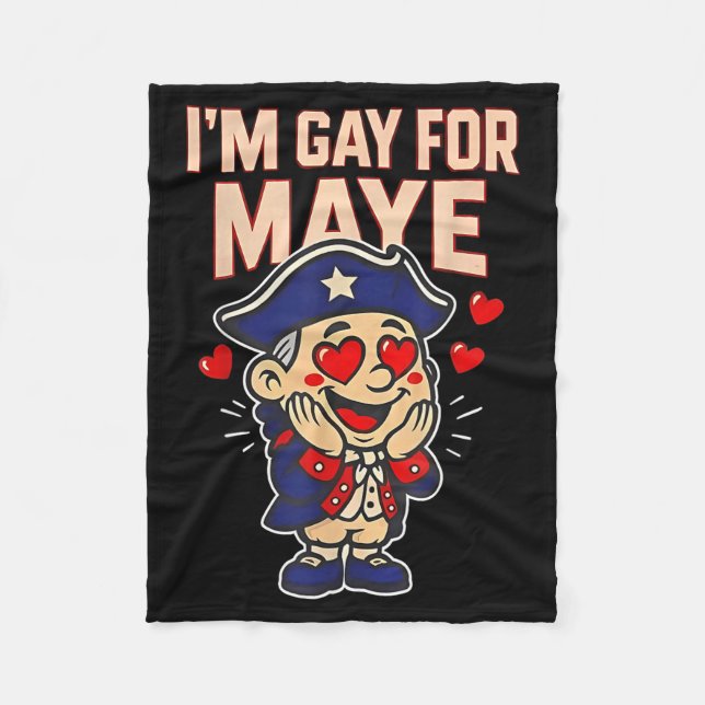 Manta Polar Funny I'm Gay For Maye  (Anverso)