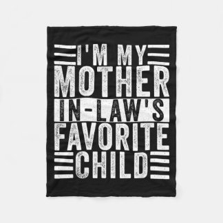 Manta Polar Funny I'm My Mother In Law's Favorite Child 