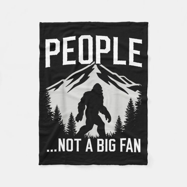 Manta Polar Funny Introvert Bigfoot People Not A Big Fan Dad J (Anverso)