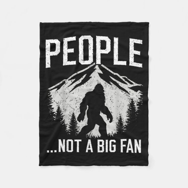 Manta Polar Funny Introvert Bigfoot People Not A Big Fan Dad J (Anverso)