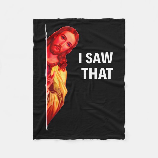 Manta Polar Funny Jesus Meme I Saw That Christian Quote Joke G (Anverso)