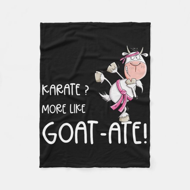 Manta Polar Funny Karate Goat I Karate Pun Martial Arts (Anverso)