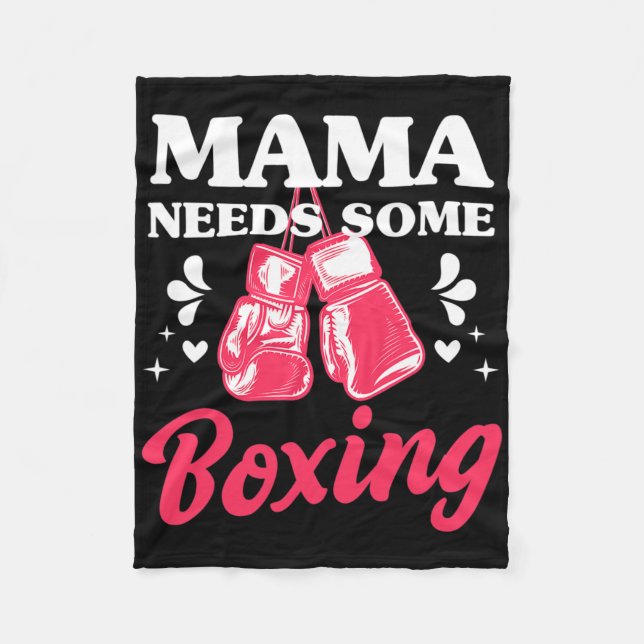 Manta Polar Funny Kickboxing Mama Needs Some Boxing Training G (Anverso)