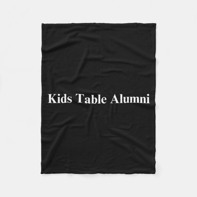 Manta Polar Funny Kids Table Alumni Thanksgiving Novelty Humor (Anverso)