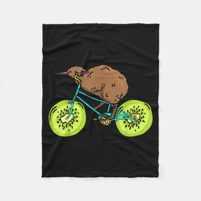 Manta Polar Funny Kiwi Biker Cycling Gift New Zealand  (Anverso)