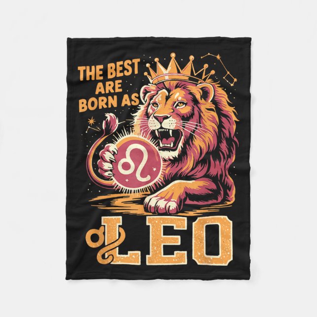 Manta Polar Funny Leo Birthday Quote Astrology Horoscope Gift  (Anverso)