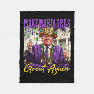 Manta Polar Funny Mardi Gras Donald Trump Mardi Gras Estadouni