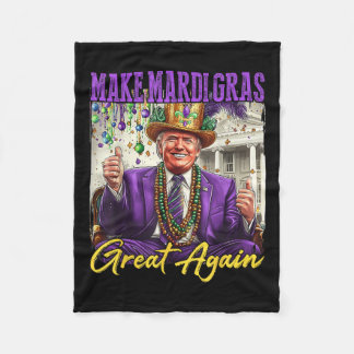 Manta Polar Funny Mardi Gras Donald Trump Mardi Gras Estadouni