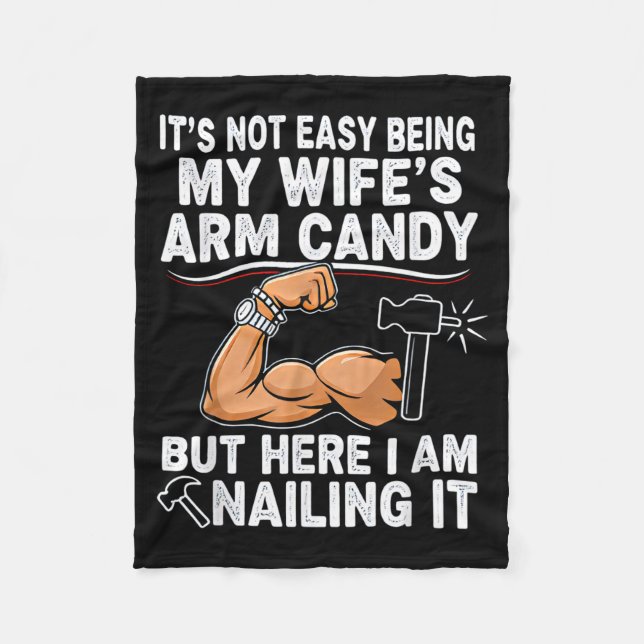 Manta Polar Funny Married Dad Husband Arm Candy Quote Humor  (Anverso)