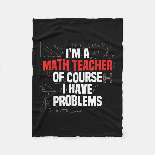 Manta Polar Funny Math Quote Mathematics Dear Math Teacher Ner (Anverso)