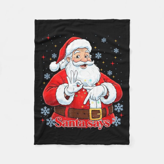 Manta Polar Funny Meme Christmas Santa Gift Men, Women Tee  (Anverso)