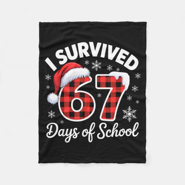 Manta Polar Funny Meme Six Seven Christmas I Survived 67 Days  (Anverso)