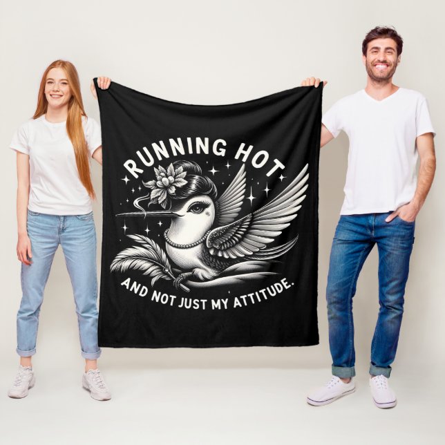 Manta Polar Funny Menopause Hot Flash Blanket (In situ)