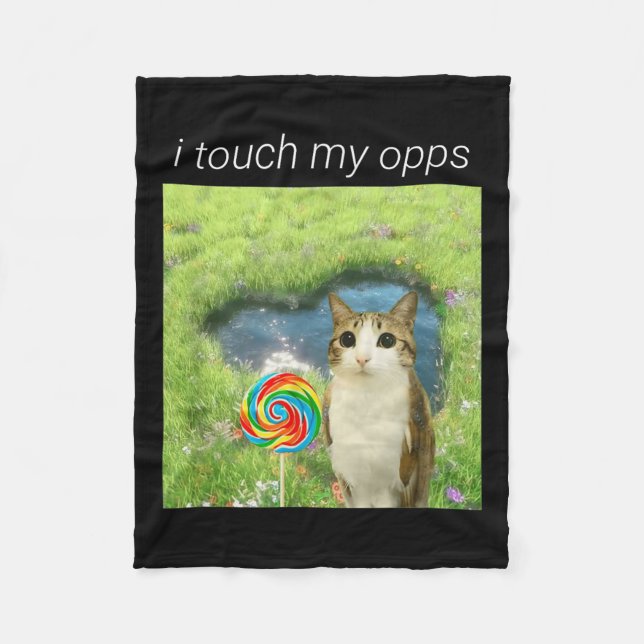 Manta Polar Funny Meowl Meme, Cat Owl Meme Brainrot Gen Alpha  (Anverso)