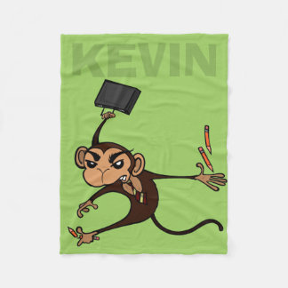 MANTA POLAR FUNNY MONKEY PERSONALIZADO FLEECE BLANKET