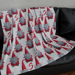 Manta Polar Funny Navidades Gnome Pattern Fleece Blanket