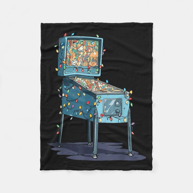 Manta Polar Funny Nball Machine Christmas Graphics Lights Love (Anverso)