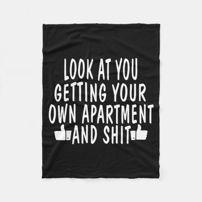 Manta Polar Funny New Apartment House Warming Gift  (Anverso)