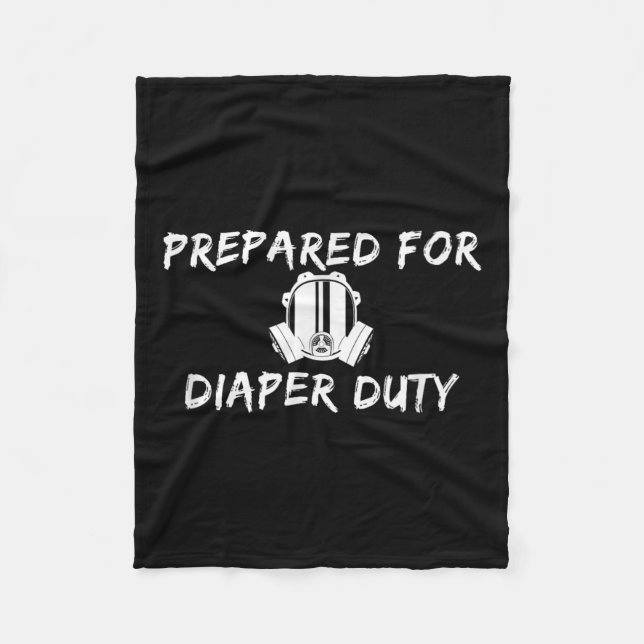 Manta Polar Funny New Dad Prepared For Diaper Duty Saying Quot (Anverso)
