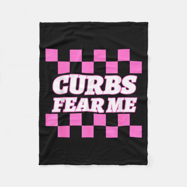 Manta Polar Funny New Driver Curbs Fear Me Bad Drivers  (Anverso)