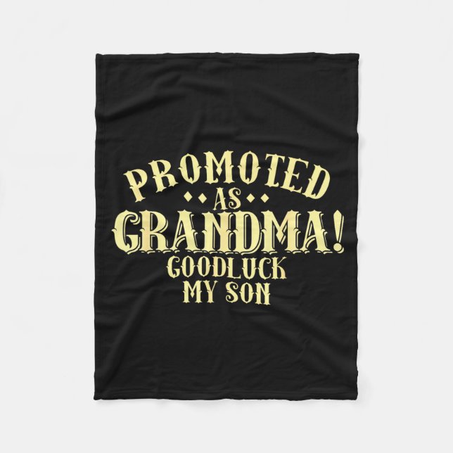 Manta Polar Funny New Grandma Promotion Quote Grandmother Humo (Anverso)