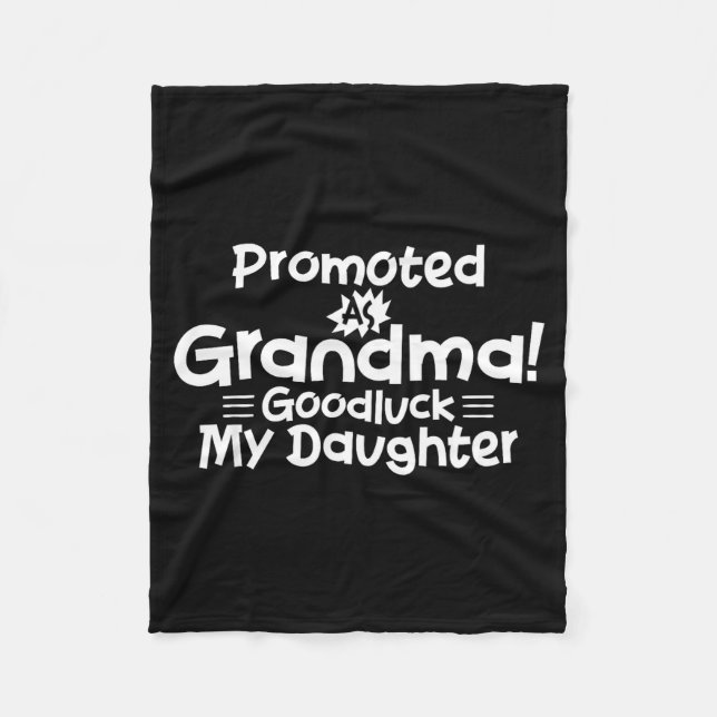 Manta Polar Funny New Grandma Promotion Quote Grandmother Humo (Anverso)