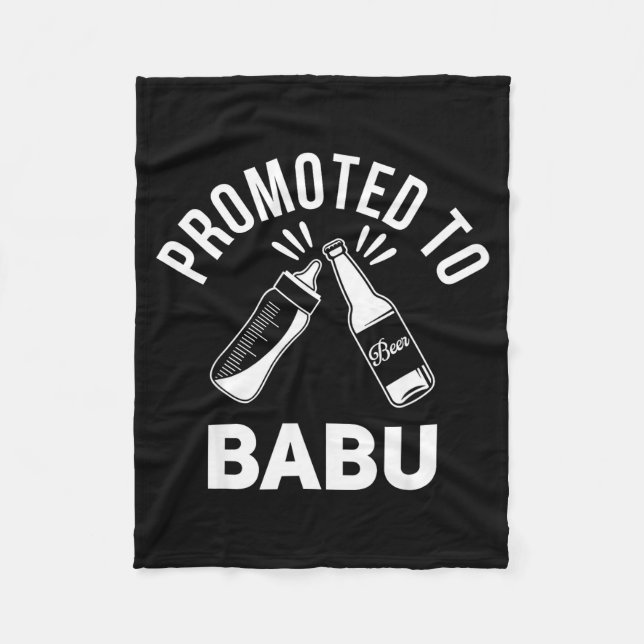 Manta Polar Funny New Grandpa Pregnancy Announcement Promoted  (Anverso)