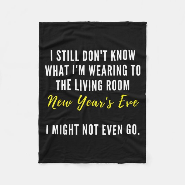 Manta Polar Funny New Year's Eve Insrational Sarcastic Quote  (Anverso)