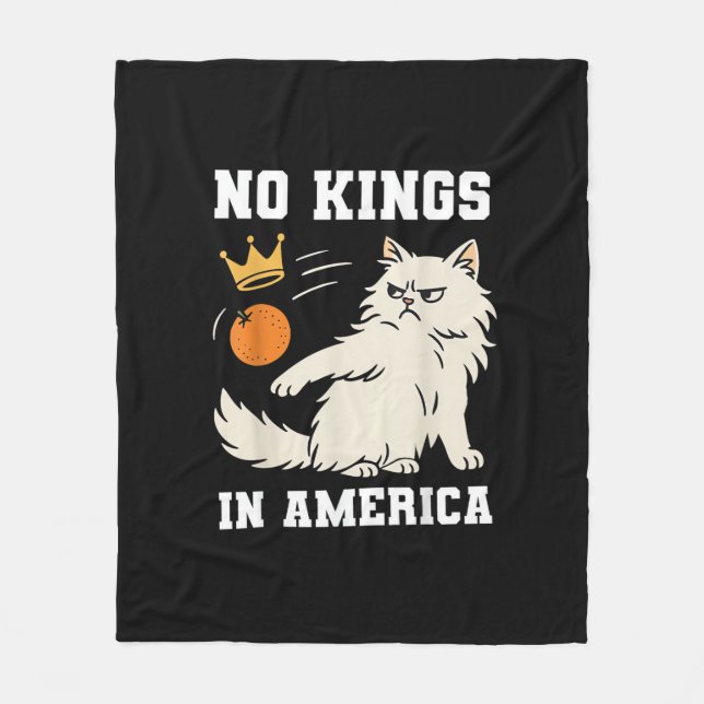 Manta Polar Funny No Kings in America Retro Classic Style (Anverso)