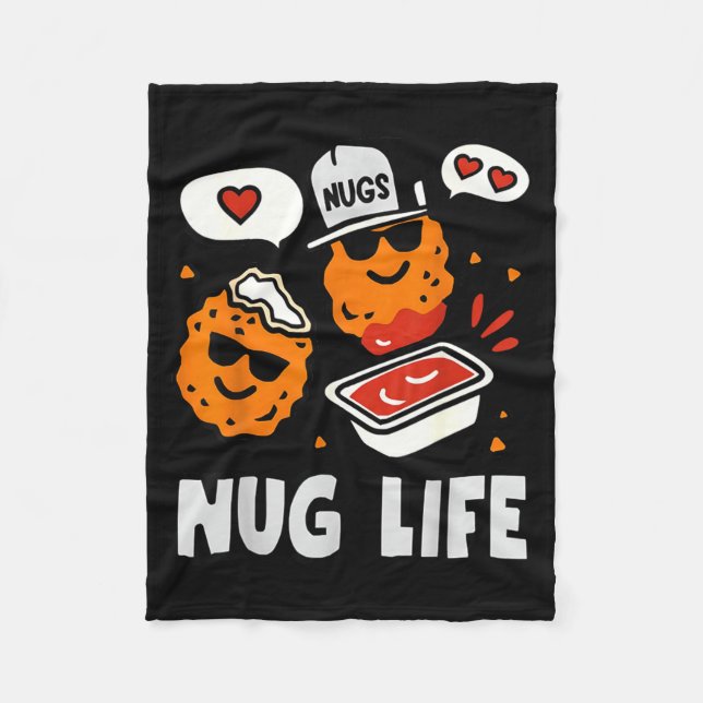 Manta Polar Funny Nugget Lover Gifts Nug Life Chicken Nugs Foo (Anverso)