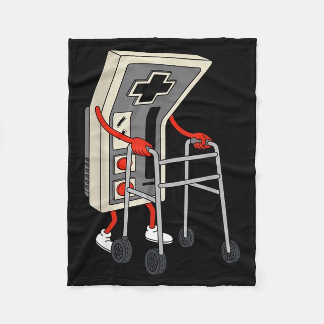 Manta Polar Funny Old Gamer Gaming Retro 80s 90s Video Game Ol (Anverso)