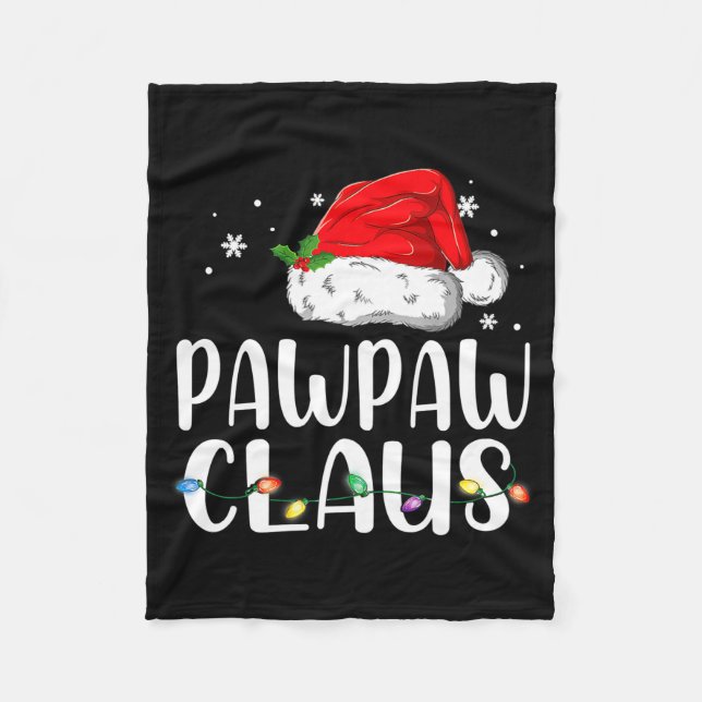Manta Polar Funny Pawpaw Claus Christmas Pajamas Santa  (Anverso)