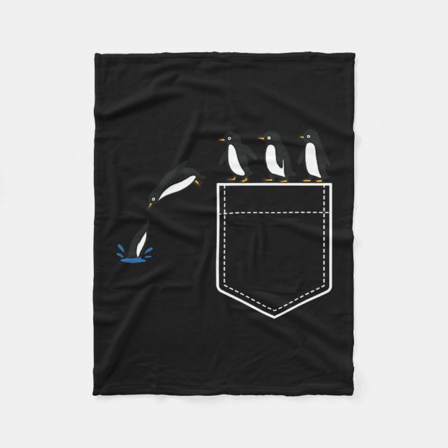 Manta Polar Funny Penguin Cket Cute Diving Penguin Animal Love (Anverso)