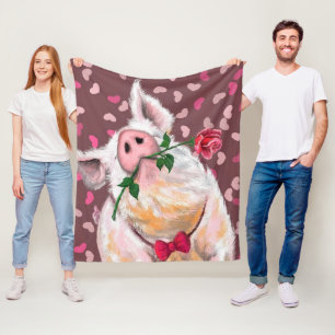Manta Polar Funny Pig Fleece Blanket