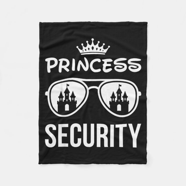 Manta Polar Funny Princess Security Design Castle Sungles Fami (Anverso)