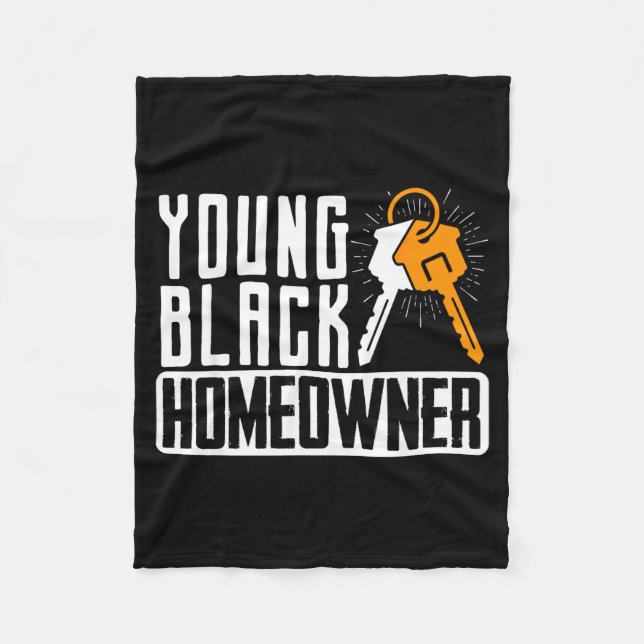 Manta Polar Funny Proud New House Young Black Homeowner Housew (Anverso)