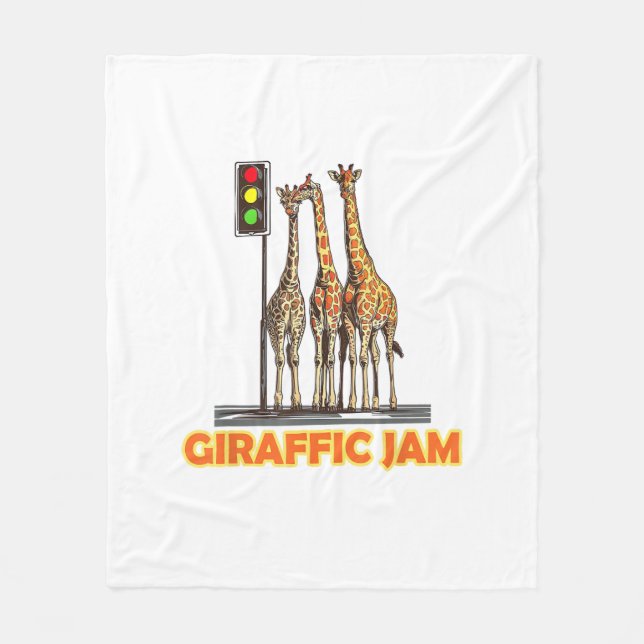 Manta Polar Funny Pun Giraffe Jam (Anverso)