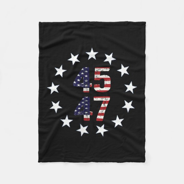 Manta Polar Funny Qr presidente Trump código de baile (Anverso)