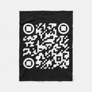 Manta Polar Funny Qr presidente Trump, código de baile 3