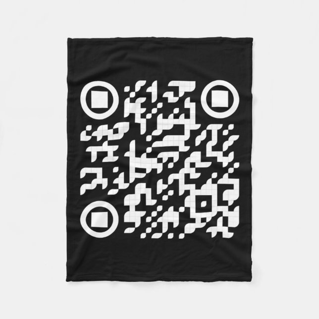 Manta Polar Funny Qr presidente Trump, código de baile 3 (Anverso)