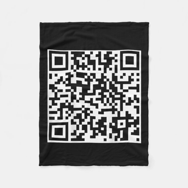 Manta Polar Funny Qr presidente Trump código de baile (atrás) (Anverso)