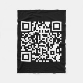 Manta Polar Funny Qr presidente Trump código de baile (en negr