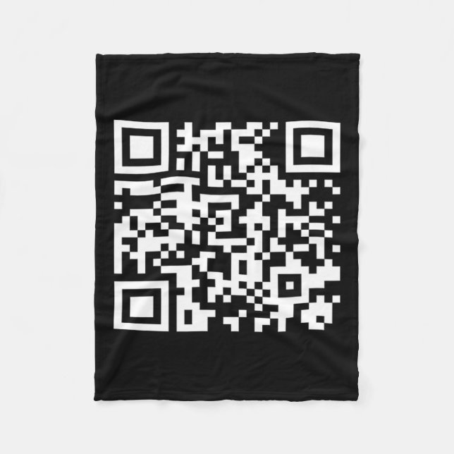 Manta Polar Funny Qr presidente Trump Código de Danza 2025 (Anverso)