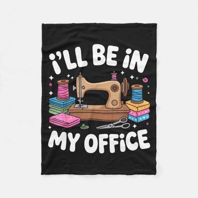 Manta Polar Funny Quilting Art For Men Women Cat Quilt Sewing  (Anverso)