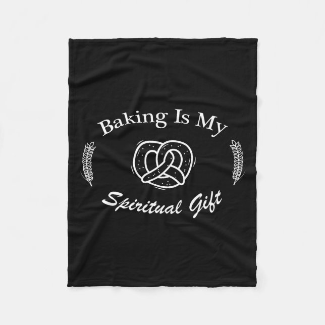 Manta Polar Funny Quote Baking Is My Sritual Gift For Pastry L (Anverso)