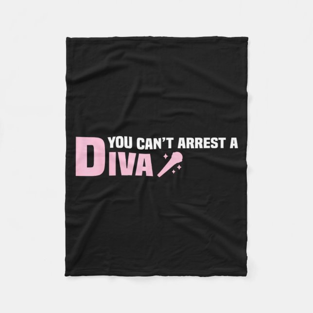 Manta Polar Funny Quote You Can't Arrest A Diva  (Anverso)