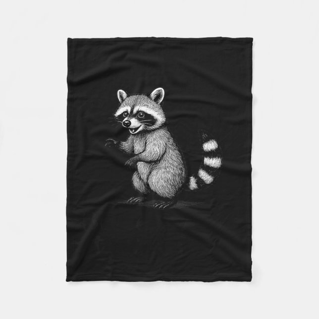 Manta Polar Funny Raccoon Meme Quote Humor For Men Women Boy G (Anverso)